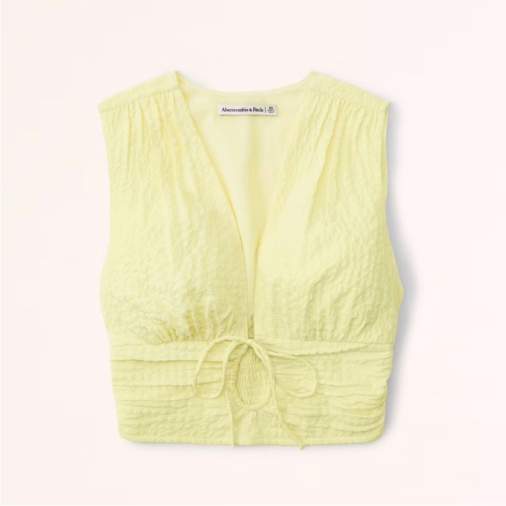 Abercrombie & Fitch Light Yellow Tank Top